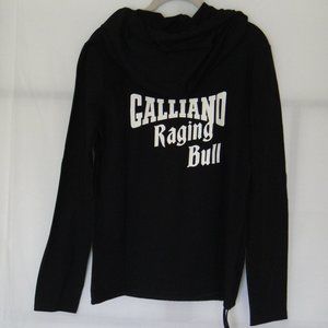 JOHN GALLIANO Sweater/Hoodie, S, logo, cotton, new with tags